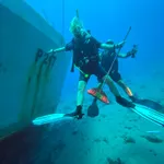 Scuttled shipwreck Timor Leste