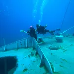 Scuttled shipwreck Timor