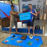 the 1st Dive against Debris diver Zach. PADI Eco centre