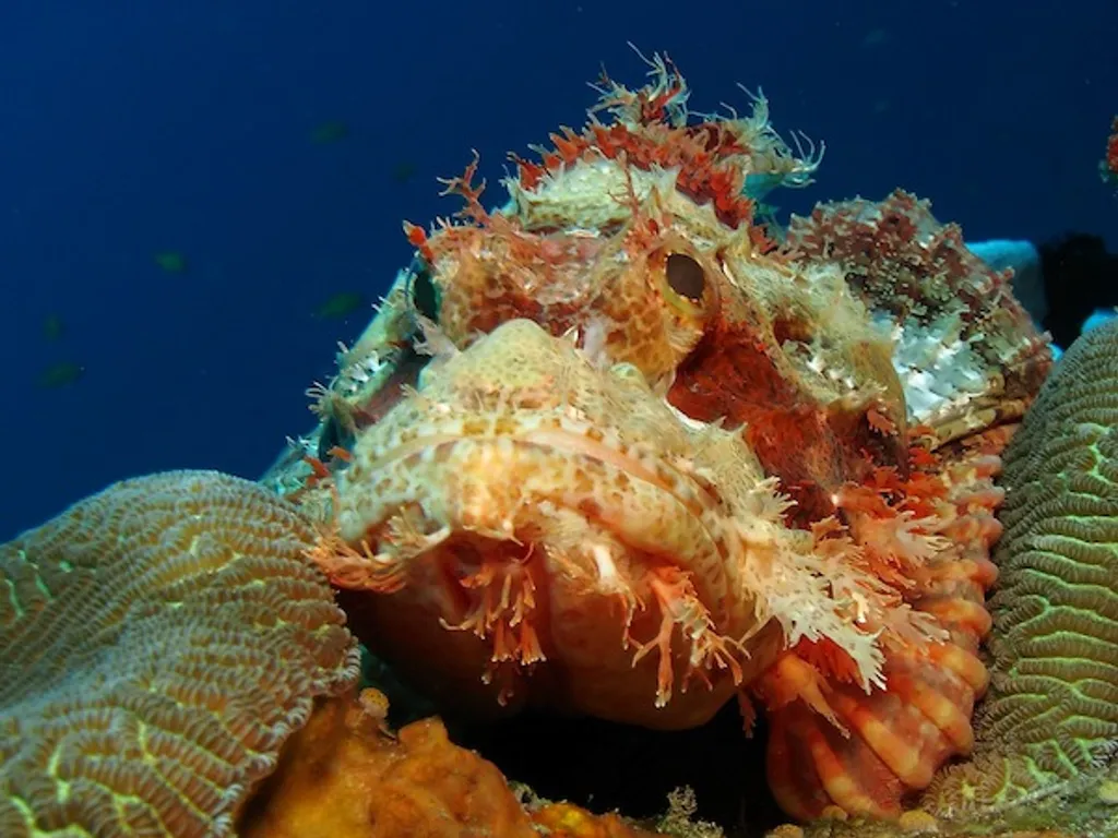 Scorpionfish bobs rock timor leste