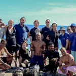 Dive centre collaboration against fishing net